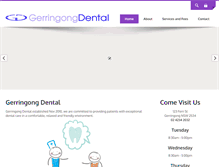 Tablet Screenshot of gerringongdental.com